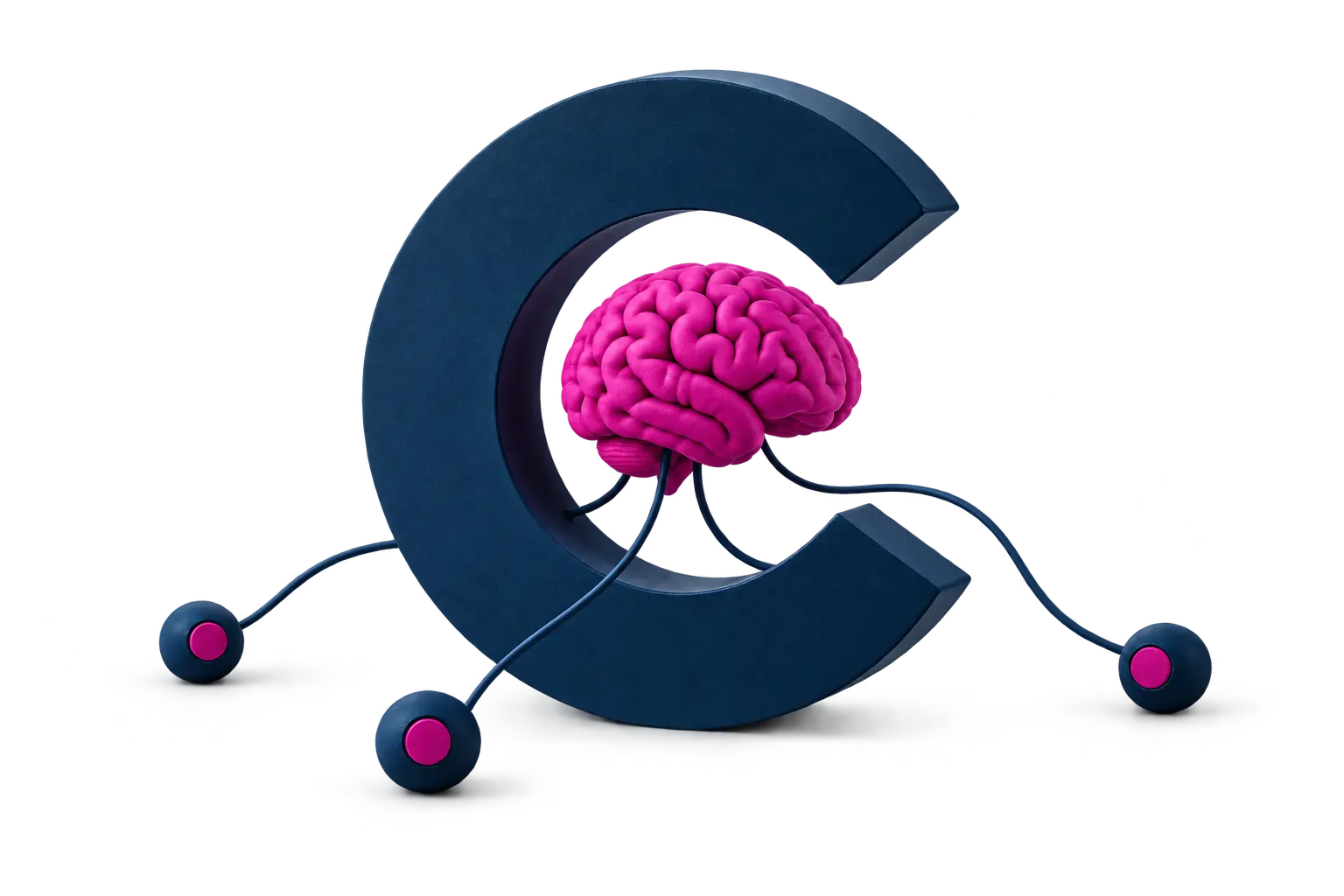 CitationLabs hjerneillustrasjon i C-symbolet